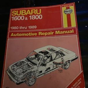 Haynes Subaru 1600 & 1800 1980-89 automotive repair manual 89003 (681)